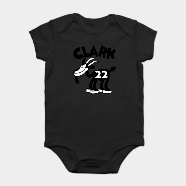 Caitlin Clark GOAT 3, Classic Steamboat Willie Goat Baby Bodysuit by Megadorim
